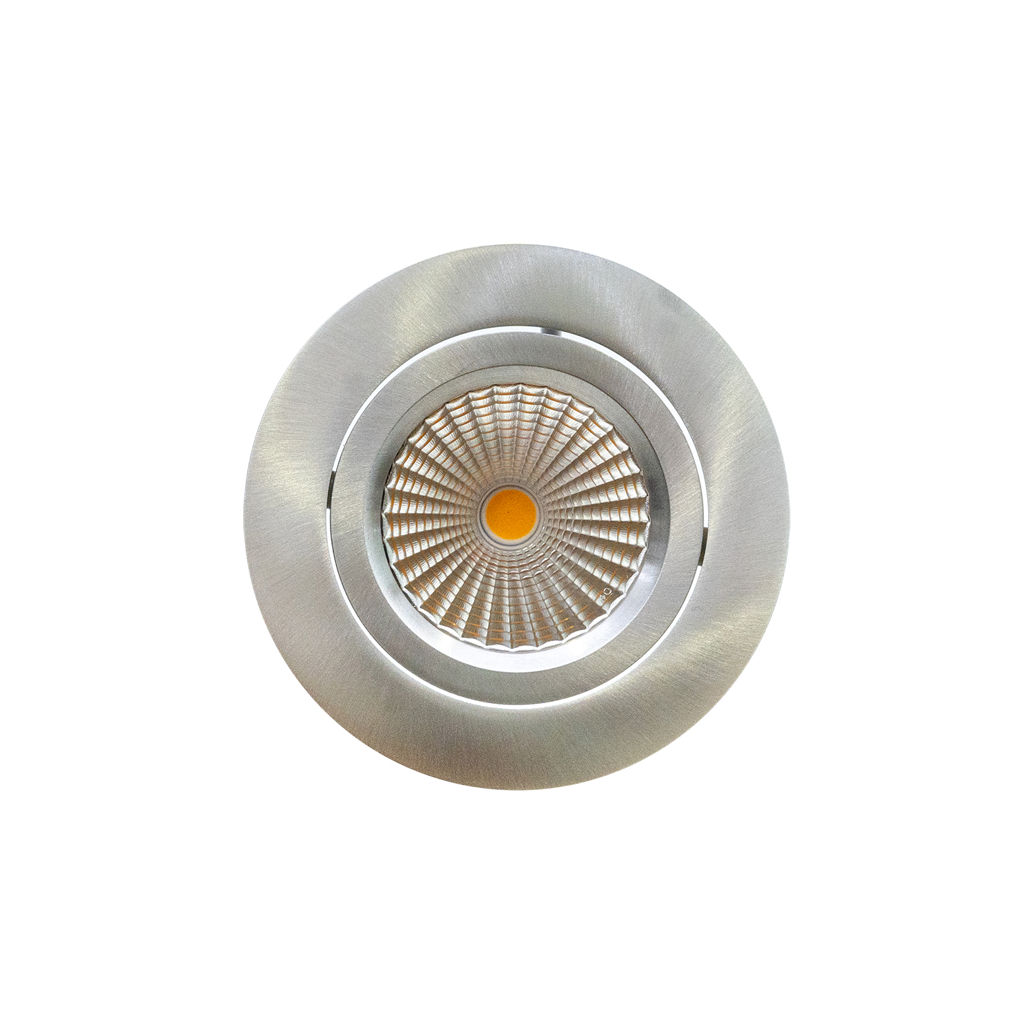 Mago 80 LED Einbauspot alu-gebürstet Ansicht von vorne