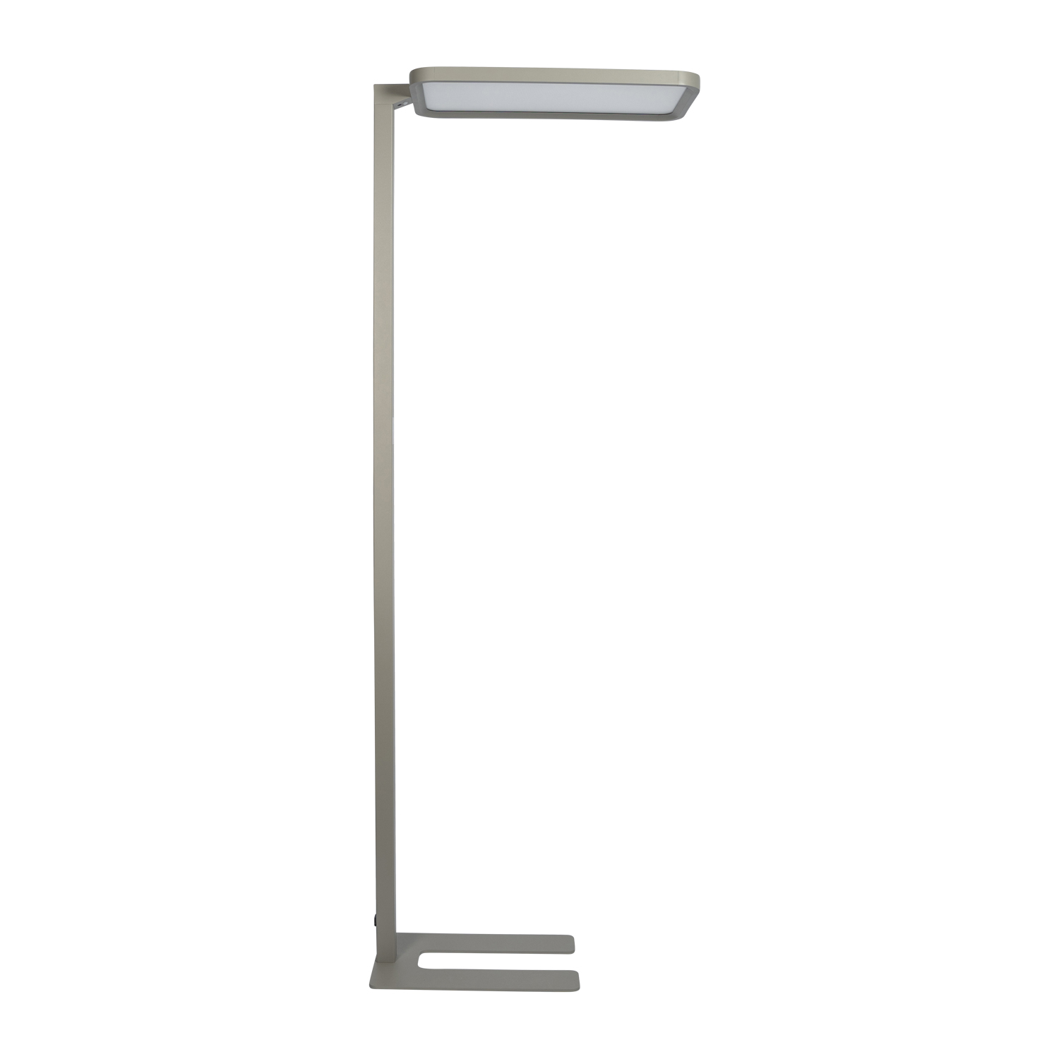 Maia LED Stehleuchte silber Seitenansicht