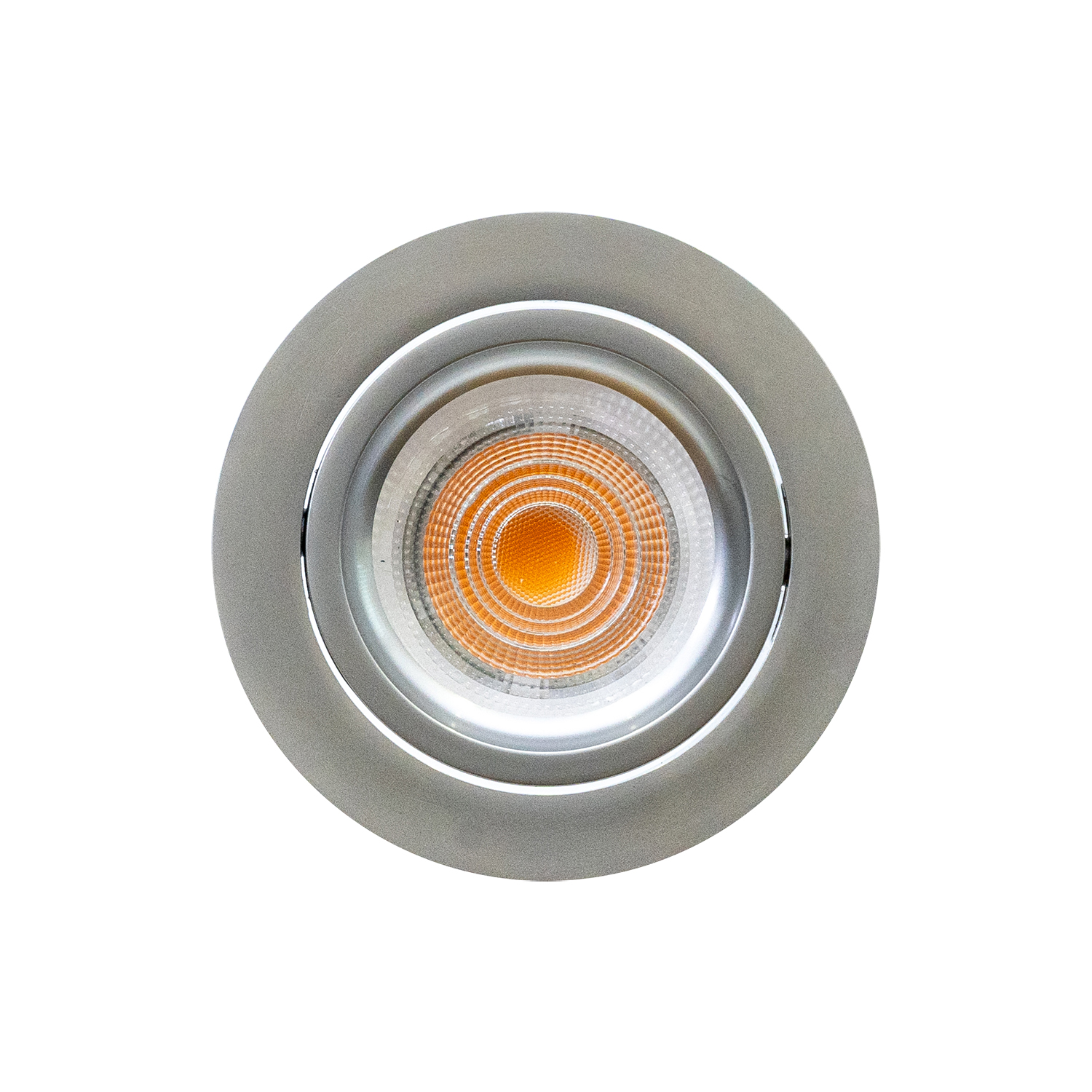 SET LED GU10 80mm chrom-matt Ansicht von vorne