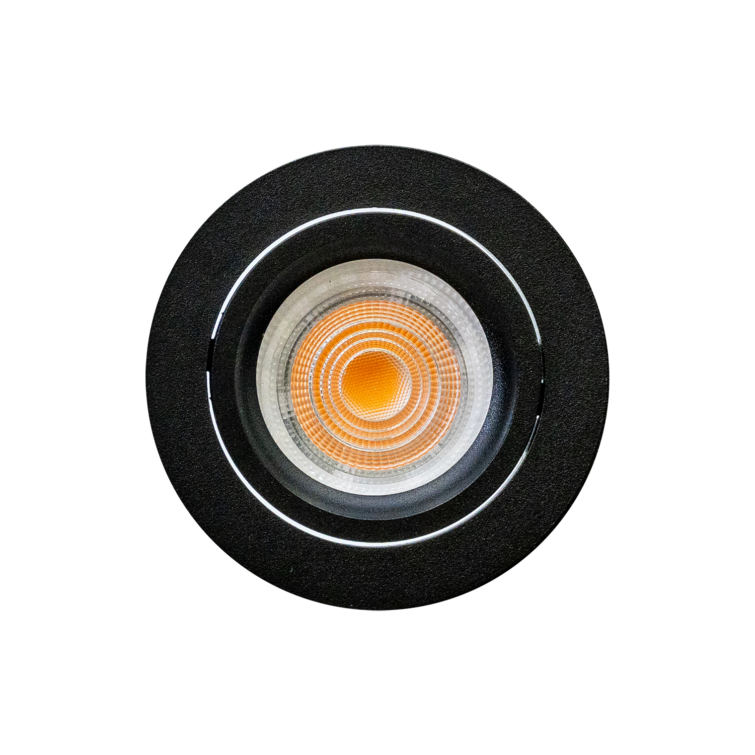 SET LED GU10 80mm schwarz-matt Ansicht von vorne