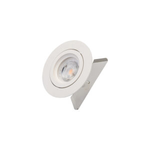 Set LED GU10, 3000K, weiss-matt 80mm