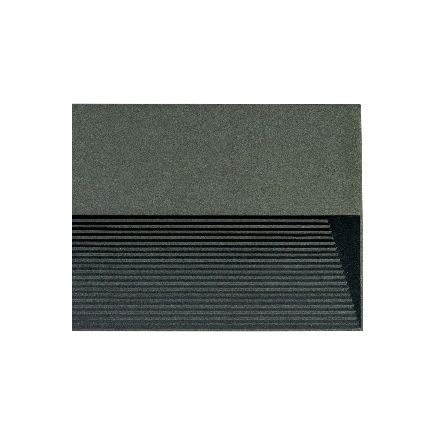 Alcor eckig LED Wandaufbauleuchte schwarz Ansicht von vorne