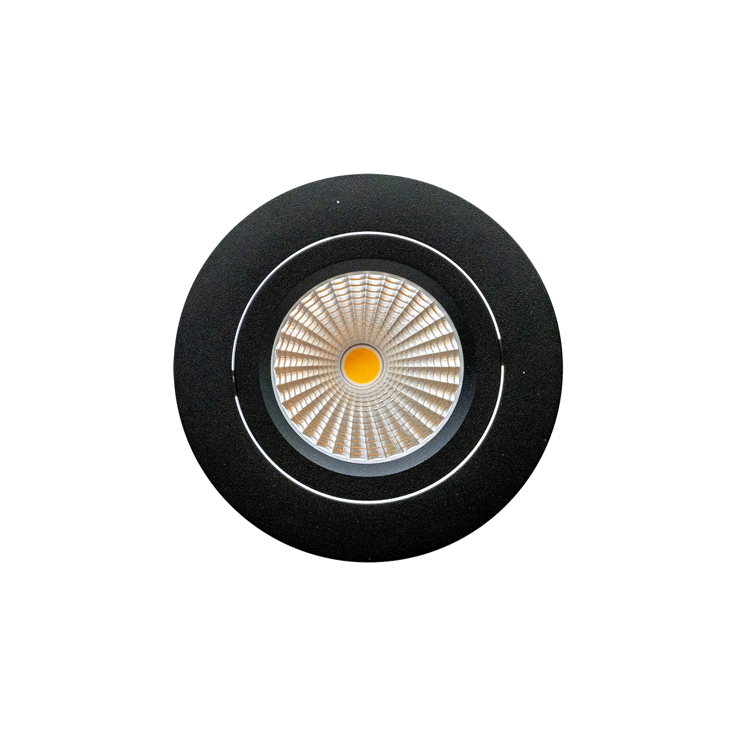 Mago 80 LED Einbauspot schwarz-matt Ansicht von vorne