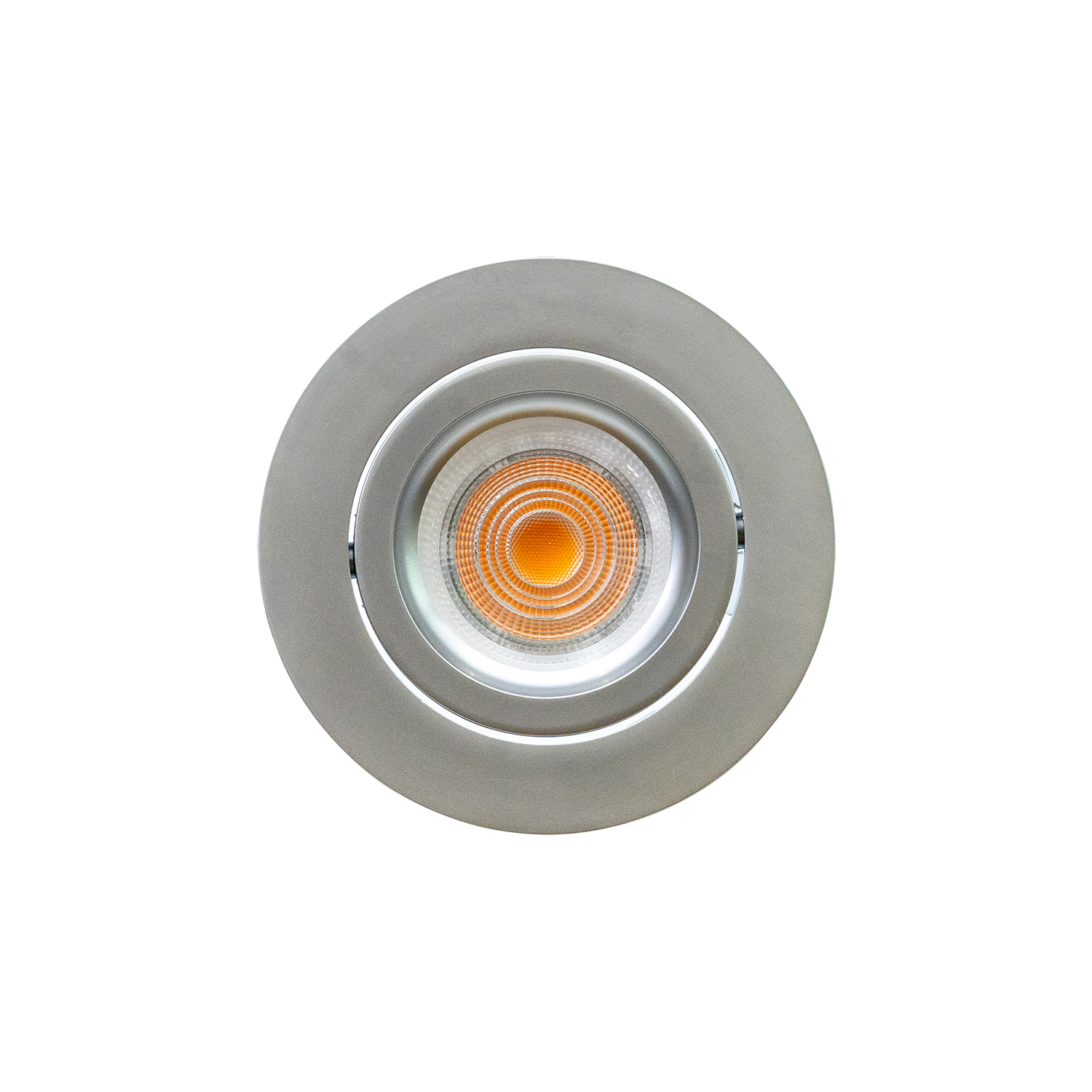 SET LED GU10 68mm chrom-matt Ansicht von vorne