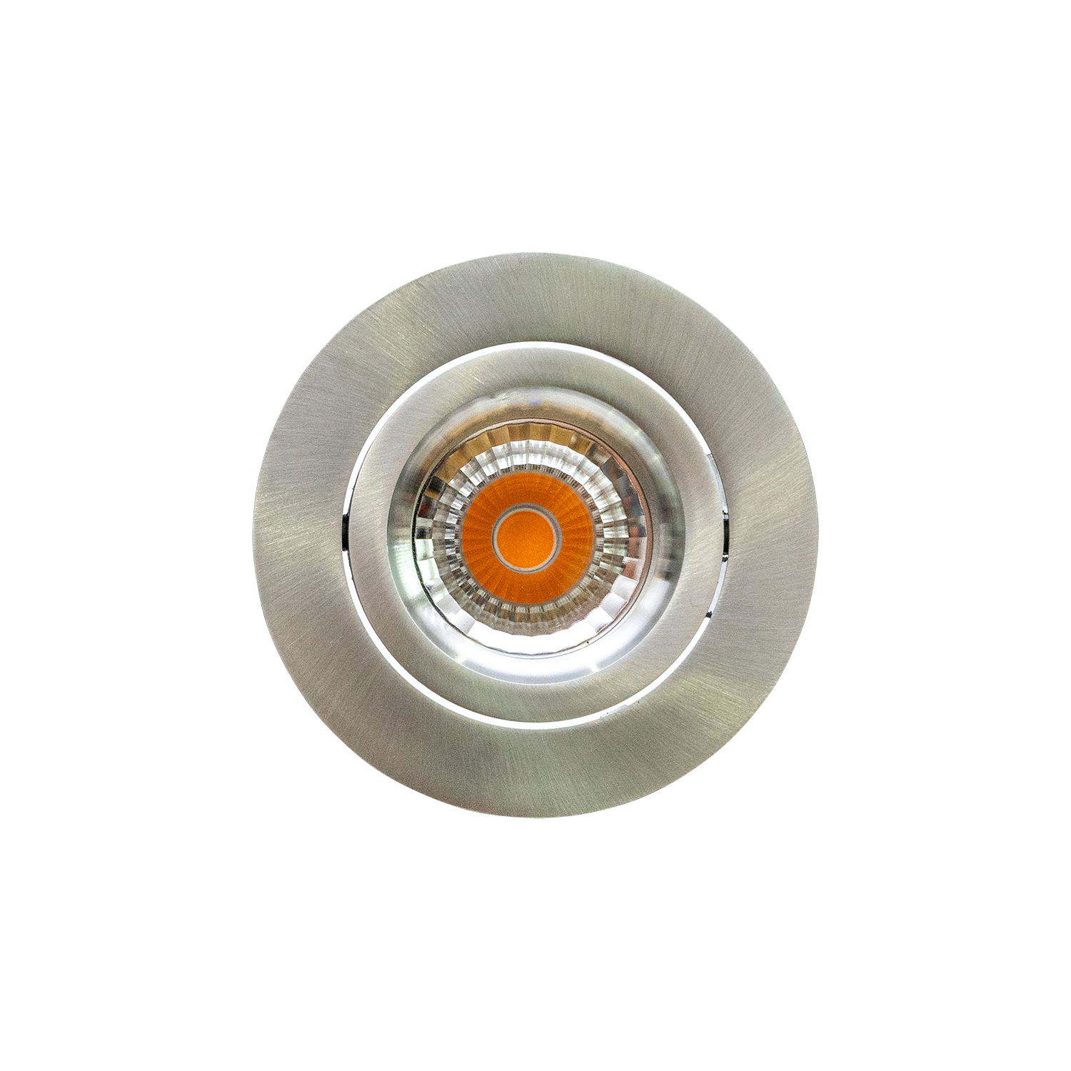 Set-Vega 68 LED Einbauspot alu-gebürstet Ansicht von vorne