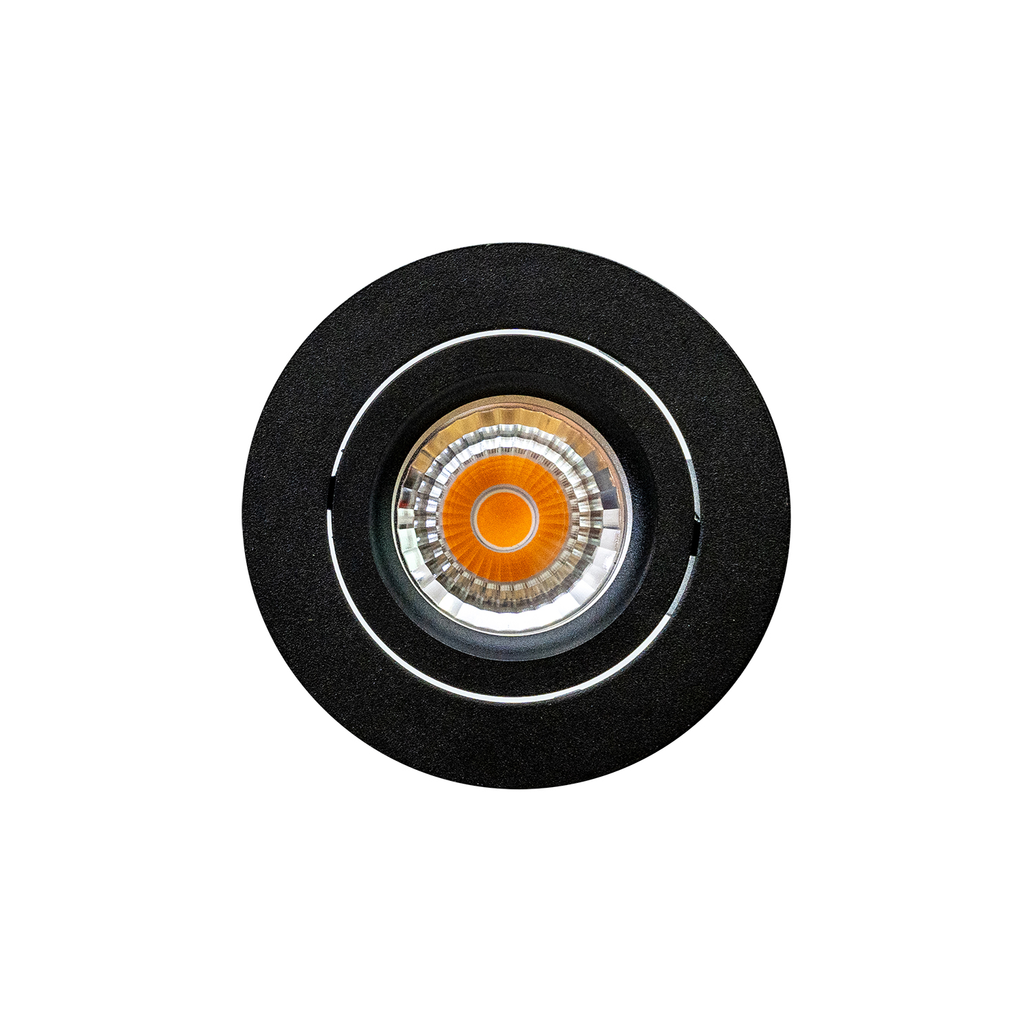 Set-Vega 68 LED Einbauspot schwarz-matt Ansicht von vorne