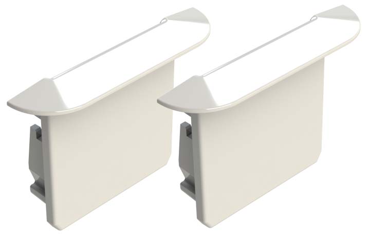 Luxkit Endkappe zu Profil K20, weiss